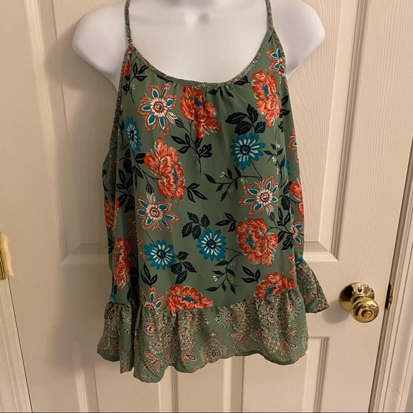 Tops - Tank Top Blouse with back Tie